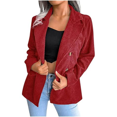 Corduroy Blazers Women 